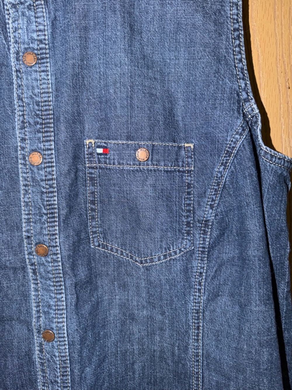 90’s/Y2K Plus Size Button Up Denim Dress - Picture 4 of 5